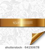 floral background with golden...
