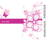 abstract flowers background...