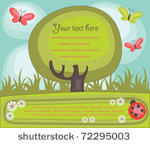 fairytale landscape. vector...
