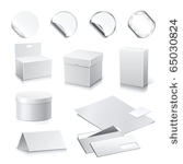 set of vector white paper  ...