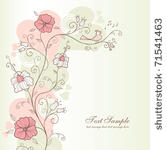 spring design with flowers and...