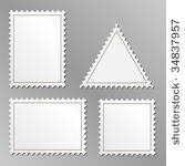 vector set of blank postage...