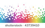 colorful rainbow square mosaic.