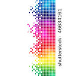 colorful rainbow square mosaic...