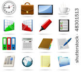 business and office icons set....