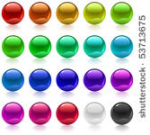collection of colorful glossy...