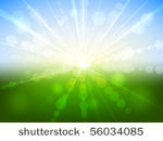 summer sunrise bokeh effect...