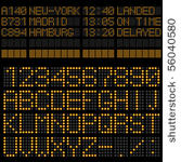 airport timetable board...