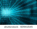 abstract binary code 3d vector...