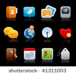 social media satin icons  for...