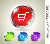 high glossy realistic shopping...