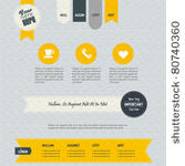 vector composition of website...
