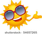 vector  cartoon sun characters 4