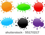 vector shiny splash set 1