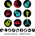 guitar icons and white versions ...