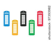 red telephone boxes   london    ...