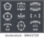 vector set vintage labels 2