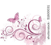 vector card with a branch and...