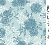 retro floral seamless pattern