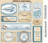travel set vintage ornate...