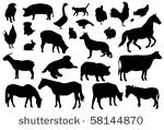vector farm animals
