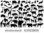 vector animal silhouettes