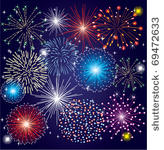 vector fireworks