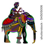 woman and the elephant in the...