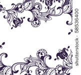 beautiful floral pattern of the ...