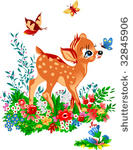 young deer costs on a glade...
