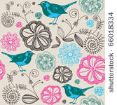 floral seamless background with ...