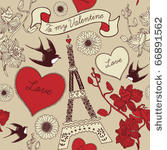 vector illustration of kissing...