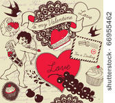 love background with cupid