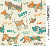 orange blue seamless vector...