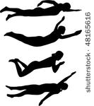 swimming styles   vector