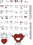 heart cartoon in vector format...