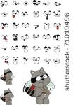 raccoon cupid cartoon in vector ...