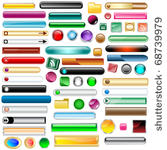 web buttons collection with 63...