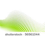 green halftone background on...
