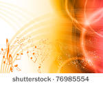 music background with orange...