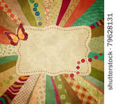 colorful background with pieces ...