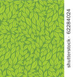 green leaves seamless pattern