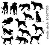cats silhouette collection