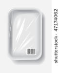 empty plastic container  vector