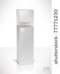 pedestal top glass display cube ...