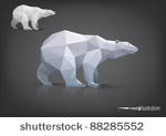 vector polar bear stylized...