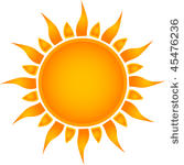 sun symbol. vector illustration.
