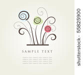 abstract floral background.