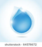  speech bubble from blue water...