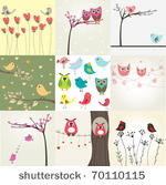 set of 9 valentines cards with...